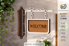 3D Welcome Home Wall Hangers Bunddle Lasercut. Home Sign SVG Product Image 9