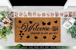 valentines day doormat svg by shine green art