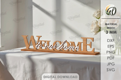 3D Welcome Decors Bundle Laser Cut. Home Decor SVG Product Image 7