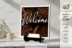 3D Welcome Decors Bundle Laser Cut. Home Decor SVG Product Image 11