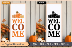 Welcome SVG File | Fall Porch Sign | Fall Sign Product Image 3