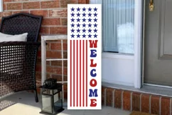 Welcome Porch Sign SVG Design, United States SVG, USA SVG Product Image 3