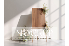Welcome Sign Mockup Photo Frame Wedding Sign Canvas Mockup Product Image 1