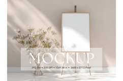 Welcome Sign Mockup Photo Frame Wedding Sign Canvas Mockup Product Image 1