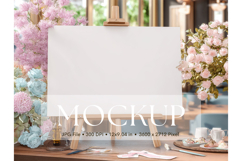 Welcome Sign Mockup Photo Frame Wedding Sign Canvas Mockup Product Image 1