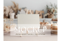 Welcome Sign Mockup Photo Frame Wedding Sign Canvas Mockup Product Image 1
