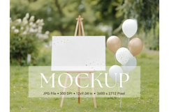 Welcome Sign Mockup Photo Frame Wedding Sign Canvas Mockup Product Image 1