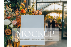 Welcome Sign Mockup Photo Frame Wedding Sign Canvas Mockup Product Image 1