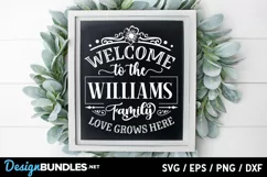 Welcome Sign SVG, Welcome to the family svg Product Image 3