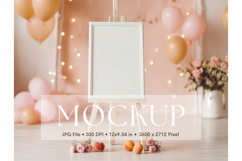 Welcome Sign Mockup Photo Frame Wedding Sign Canvas Mockup Product Image 1