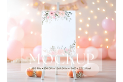 Welcome Sign Mockup Photo Frame Wedding Sign Canvas Mockup Product Image 1