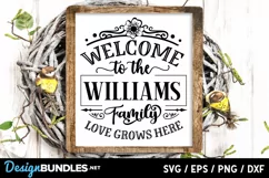 Welcome Sign SVG, Welcome to the family svg Product Image 1