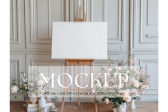 Welcome Sign Mockup Photo Frame Wedding Sign Canvas Mockup Product Image 1