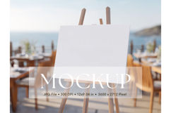 Welcome Sign Mockup Photo Frame Wedding Sign Canvas Mockup Product Image 1