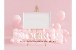 Welcome Sign Mockup Photo Frame Wedding Sign Canvas Mockup Product Image 1