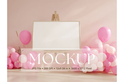 Welcome Sign Mockup Photo Frame Wedding Sign Canvas Mockup Product Image 1