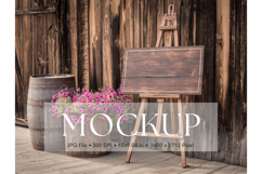 Welcome Sign Mockup Photo Frame Wedding Sign Canvas Mockup Product Image 1