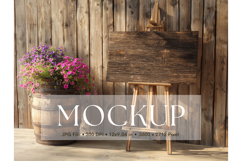 Welcome Sign Mockup Photo Frame Wedding Sign Canvas Mockup Product Image 1