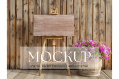 Welcome Sign Mockup Photo Frame Wedding Sign Canvas Mockup Product Image 1