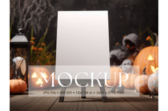 Welcome Sign Mockup Photo Frame Halloween Sign Canvas Mockup Product Image 1