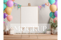 Welcome Sign Mockup Photo Frame Halloween Sign Canvas Mockup Product Image 1