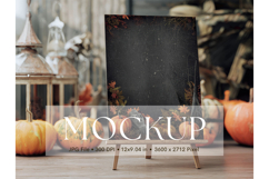Welcome Sign Mockup Photo Frame Halloween Sign Canvas Mockup Product Image 1