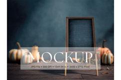 Welcome Sign Mockup Photo Frame Halloween Sign Canvas Mockup Product Image 1