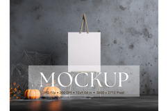 Welcome Sign Mockup Photo Frame Halloween Sign Canvas Mockup Product Image 1