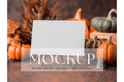 Welcome Sign Mockup Photo Frame Halloween Sign Canvas Mockup Product Image 1