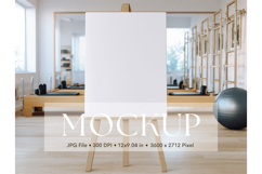 Welcome Sign Mockup Photo Frame Sport Sign Canvas Mockup_6 Product Image 1