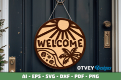 Welcome Sign Summer Lasercut Product Image 3