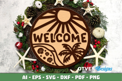 Welcome Sign Summer Lasercut Product Image 2