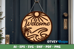 Welcome Sign Summer Lasercut Product Image 3