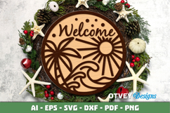 Welcome Sign Summer Lasercut Product Image 2