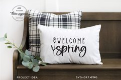 Welcome Spring | Spring Home Decor svg | welcome sign Product Image 1