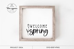 Welcome Spring | Spring Home Decor svg | welcome sign Product Image 2