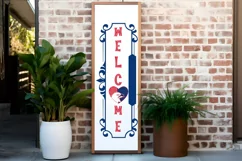 Welcome SVG, 4th Of July Porch Sign SVG Design Product Image 2