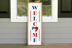 Welcome SVG, 4th Of July Porch Sign SVG Design Product Image 2