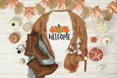 Welcome SVG, Autumn Quote SVG, Pumpkin Spice SVG Product Image 2