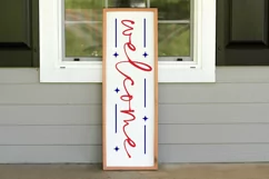 Welcome SVG, 4th Of July Porch Sign SVG Design Product Image 2