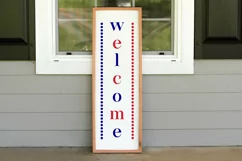 Welcome SVG, 4th Of July Porch Sign SVG Design Product Image 2