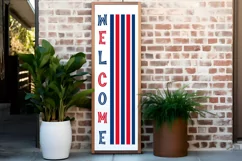 Welcome SVG, 4th Of July Porch Sign SVG Design Product Image 2