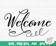 Welcome SVG, Hello SVG, Round sign SVG, Family SVG Product Image 2