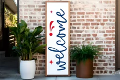 Welcome SVG, 4th Of July Porch Sign SVG Design Product Image 2