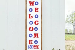 Welcome home Porch Sign SVG,Fourth Of July Decor,USA SVG Product Image 4