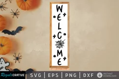 Welcome SVG, Halloween Porch Sign SVG Design Product Image 1