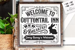 Cottontail Inn svg, Easter bunny svg, Farmhouse Easter svg Product Image 3