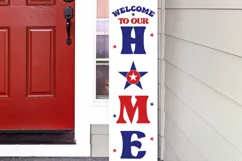 Welcome to our home Porch Sign SVG,Home decor SVG Product Image 4