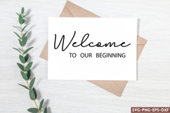 Welcome to our beginning SVG, Wedding Sign SVG Design Product Image 1