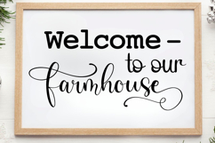 Welcome to our farmhouse SVG, Farm House Sign S Product Image 1